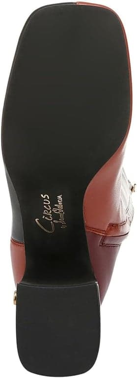 Circus NY by Sam Edelman Botas altas hasta la rodilla Oaklyn para mujer Negro/Coñac/Marfil 8 Mediano - imagen 2